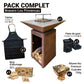 PACK - Brasero Lou Provençau + tablier + paire de gants + bois d'allumage + allume-feu