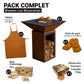 PACK - Brasero Lou Bouscarian + tablier + paire de gants + bois d'allumage + allume-feu