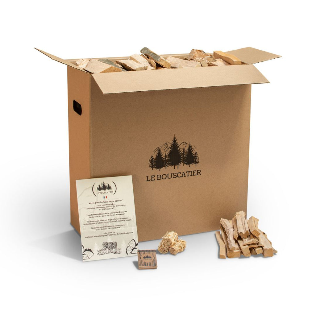 Bois d'allumage pour brasero, barbecue, poêle et cheminée