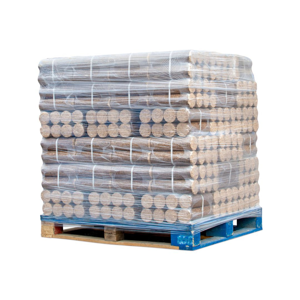 1000kgs de buches compressées, bois de chauffage densifié pour poêle à bois et cheminée