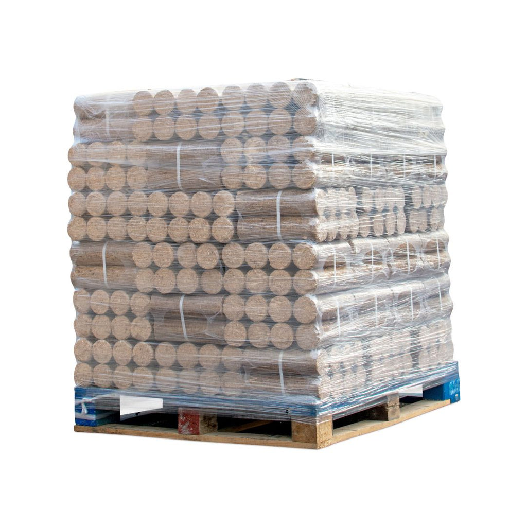 1000kgs de buches compressées, bois de chauffage densifié pour poêle à bois et cheminée