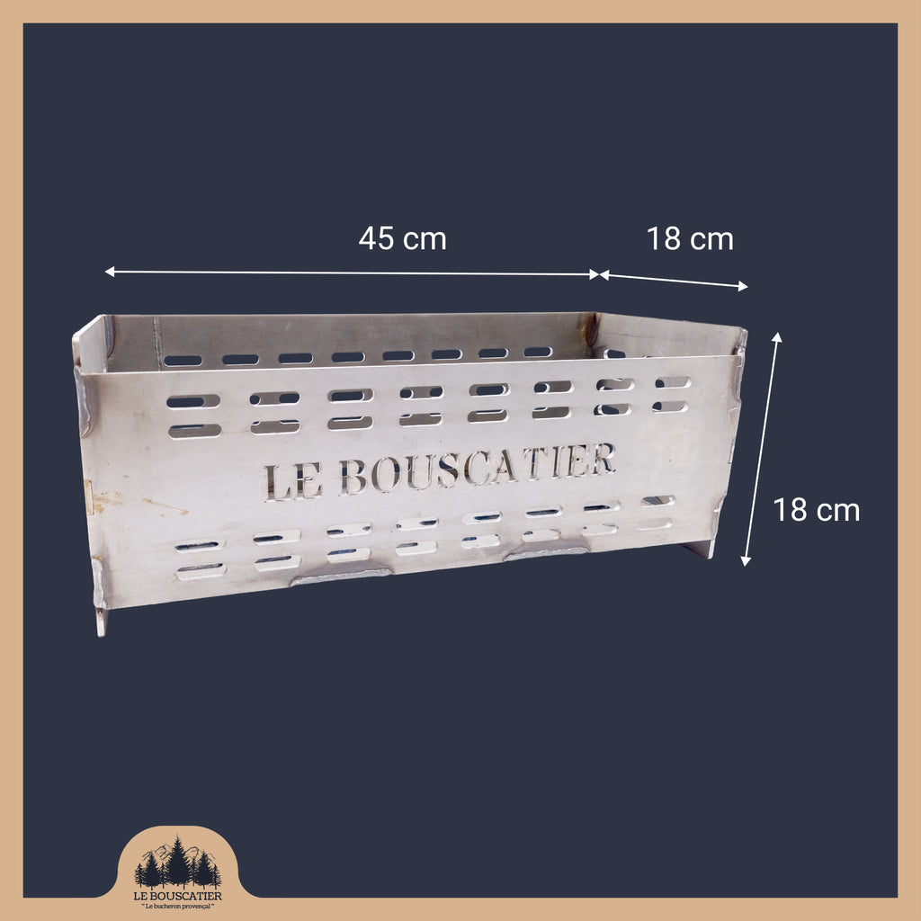 Panier bruleur à Granulés pour Poêle, Insert et cheminée en Acier Haute Résistance