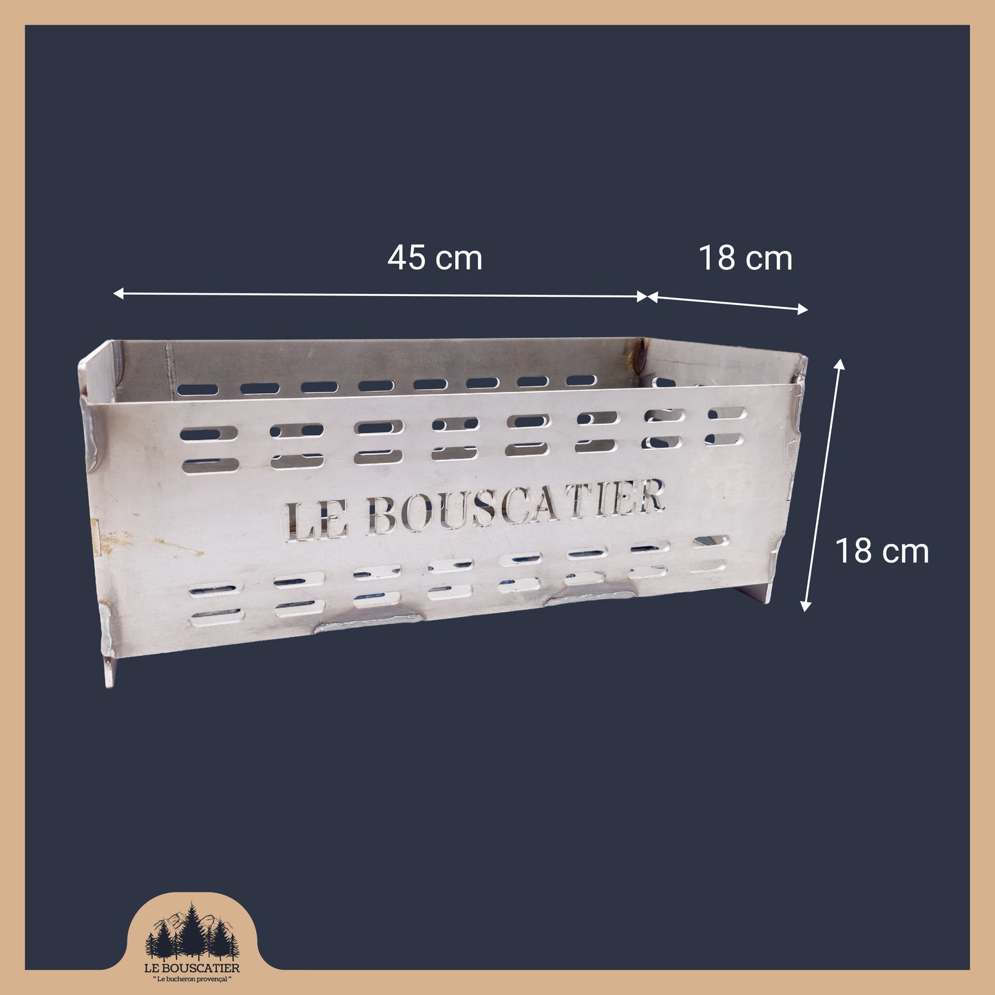 Panier bruleur à Granulés pour Poêle, Insert et cheminée en Acier Haute Résistance