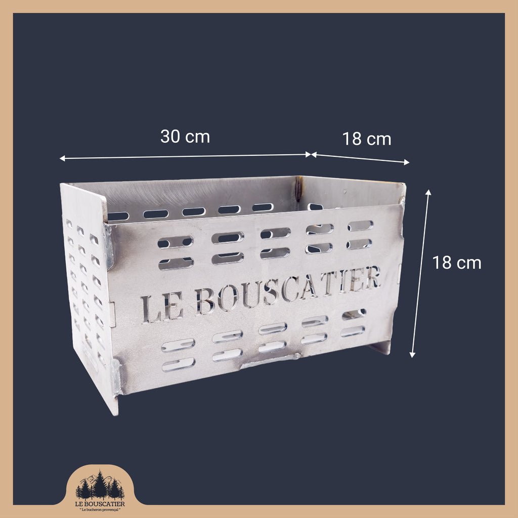 Panier bruleur à Granulés pour Poêle, Insert et cheminée en Acier Haute Résistance
