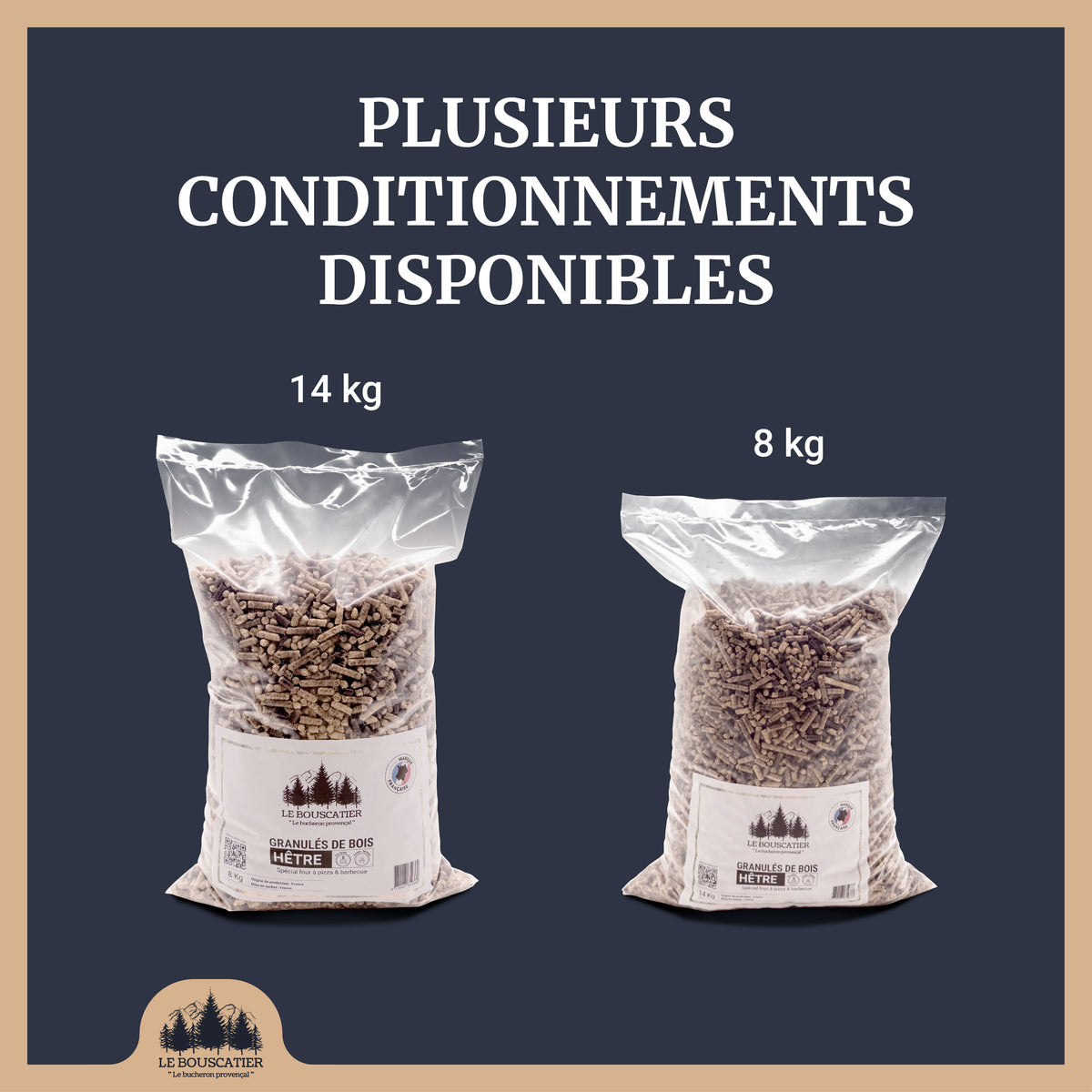 Granulés 100% Hêtre pour Barbecue & Four à Pizza, Pellets de Fumage Naturels Haute Qualité Fabrication française