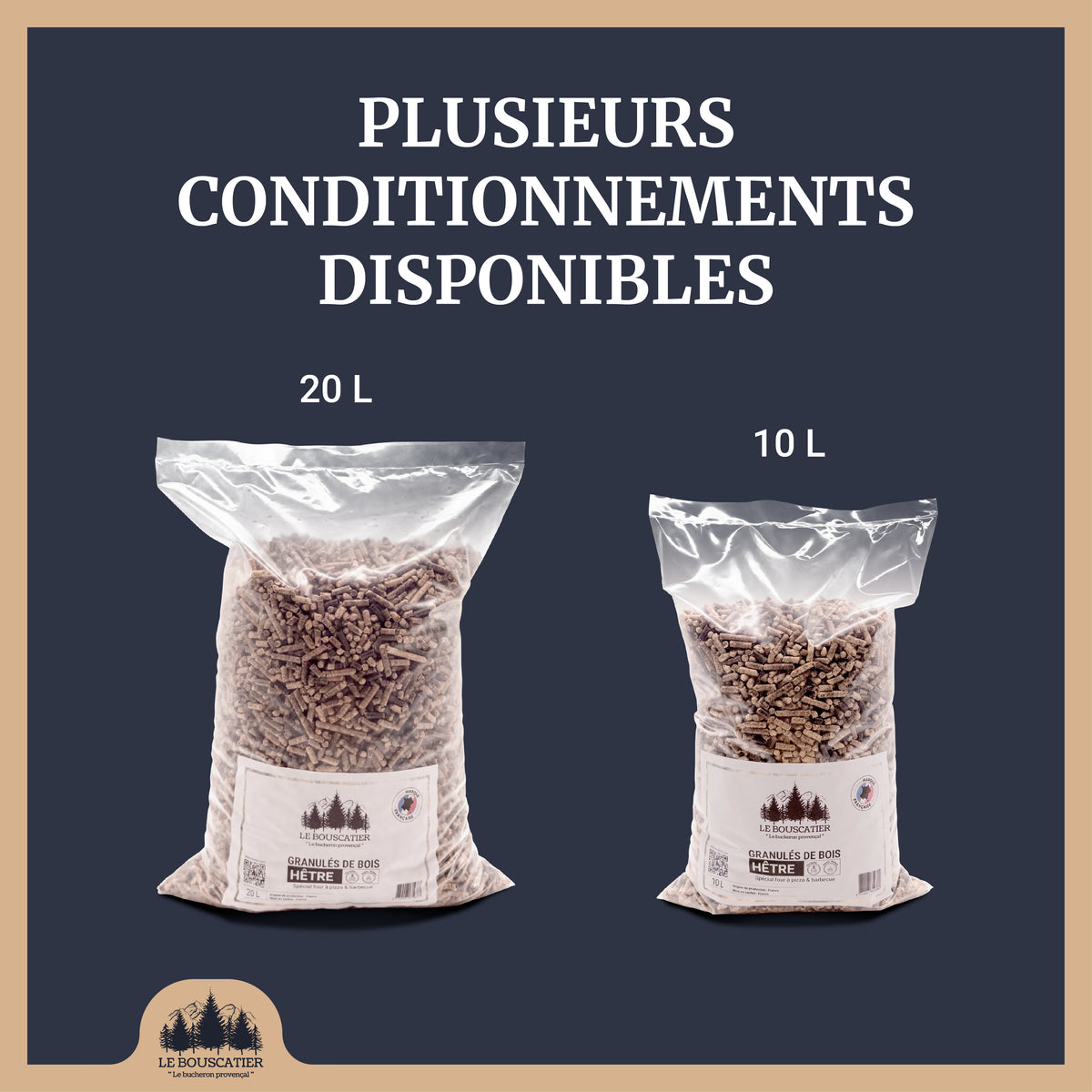 Granulés 100% Hêtre pour Barbecue & Four à Pizza, Pellets de Fumage Naturels Haute Qualité Fabrication française