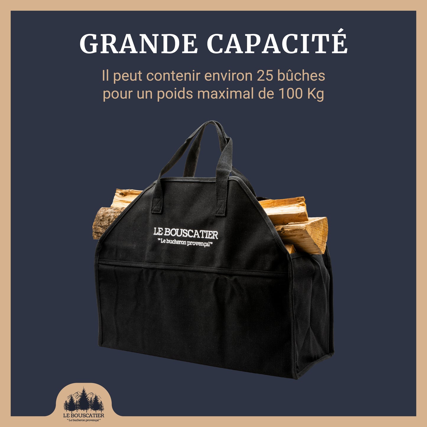 Sac à bûches - 50 L