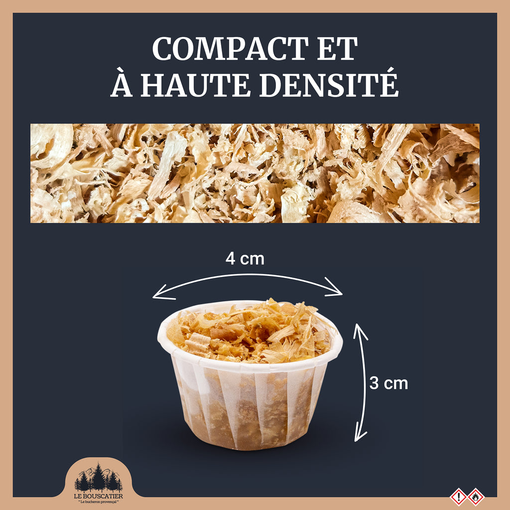 Allume-feu Cupcake premium 100% naturel