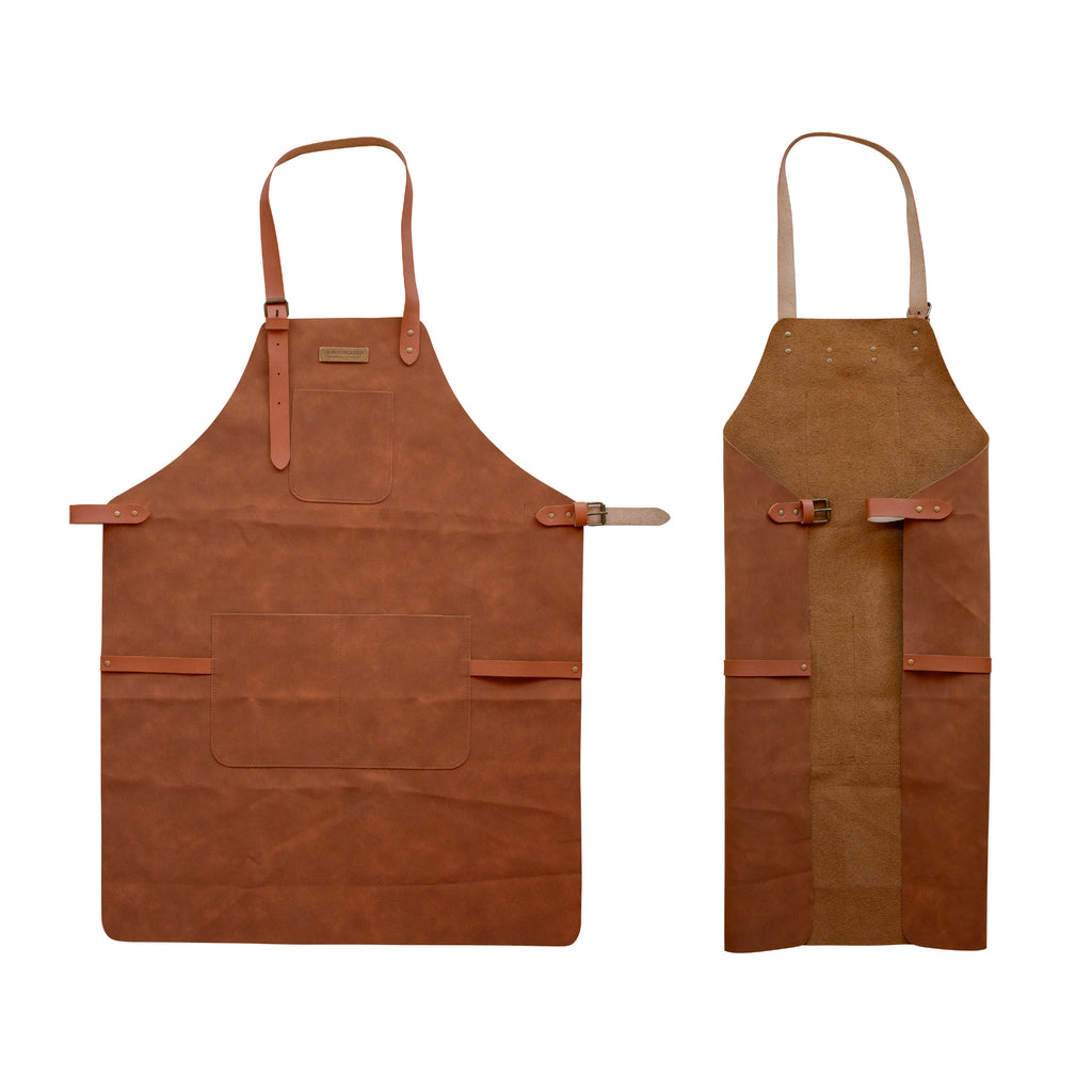 Tablier cuisine en cuir - Brasero, barbecue, cuisine extérieur intérieur
