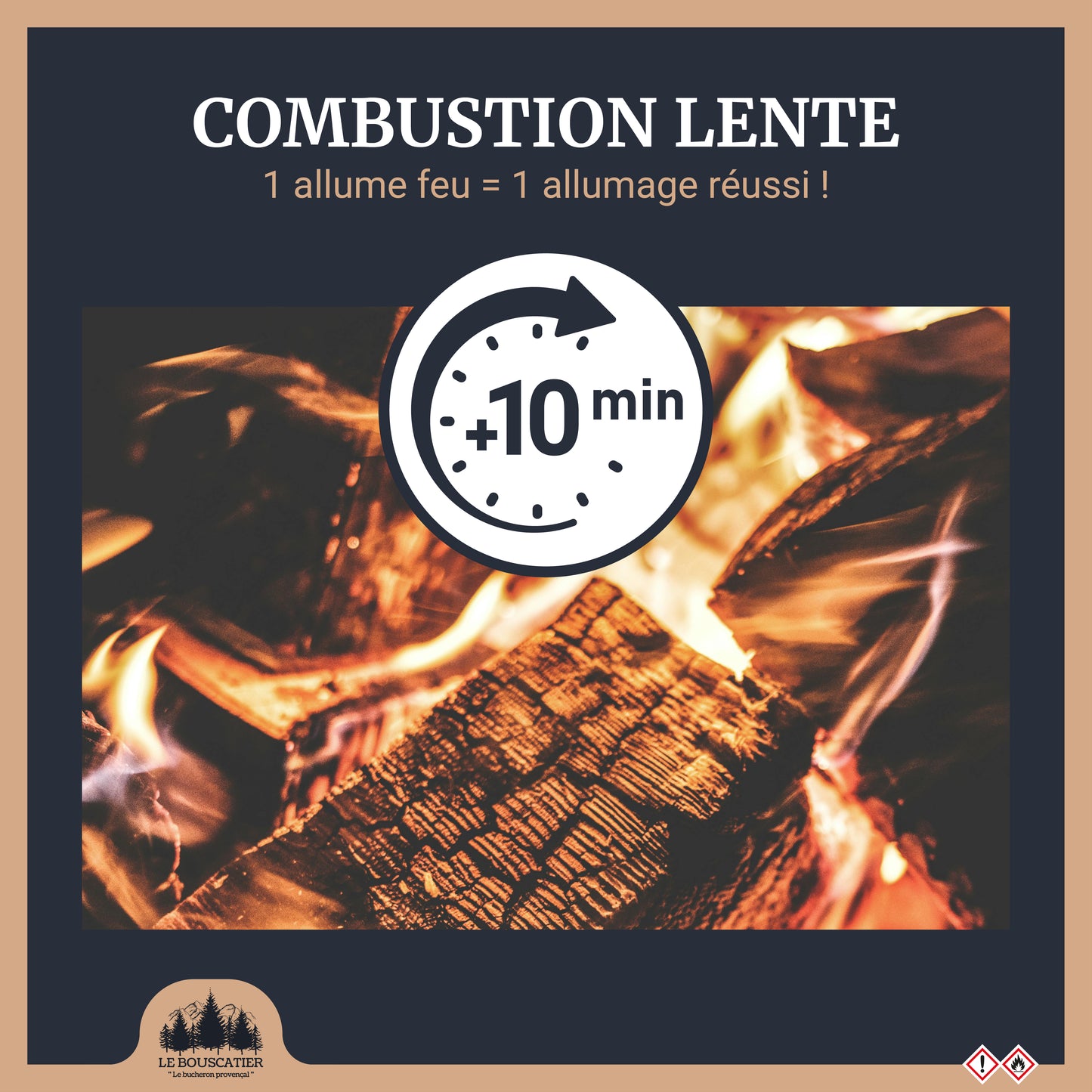 780/800u Allumes-feu en laine de Bois