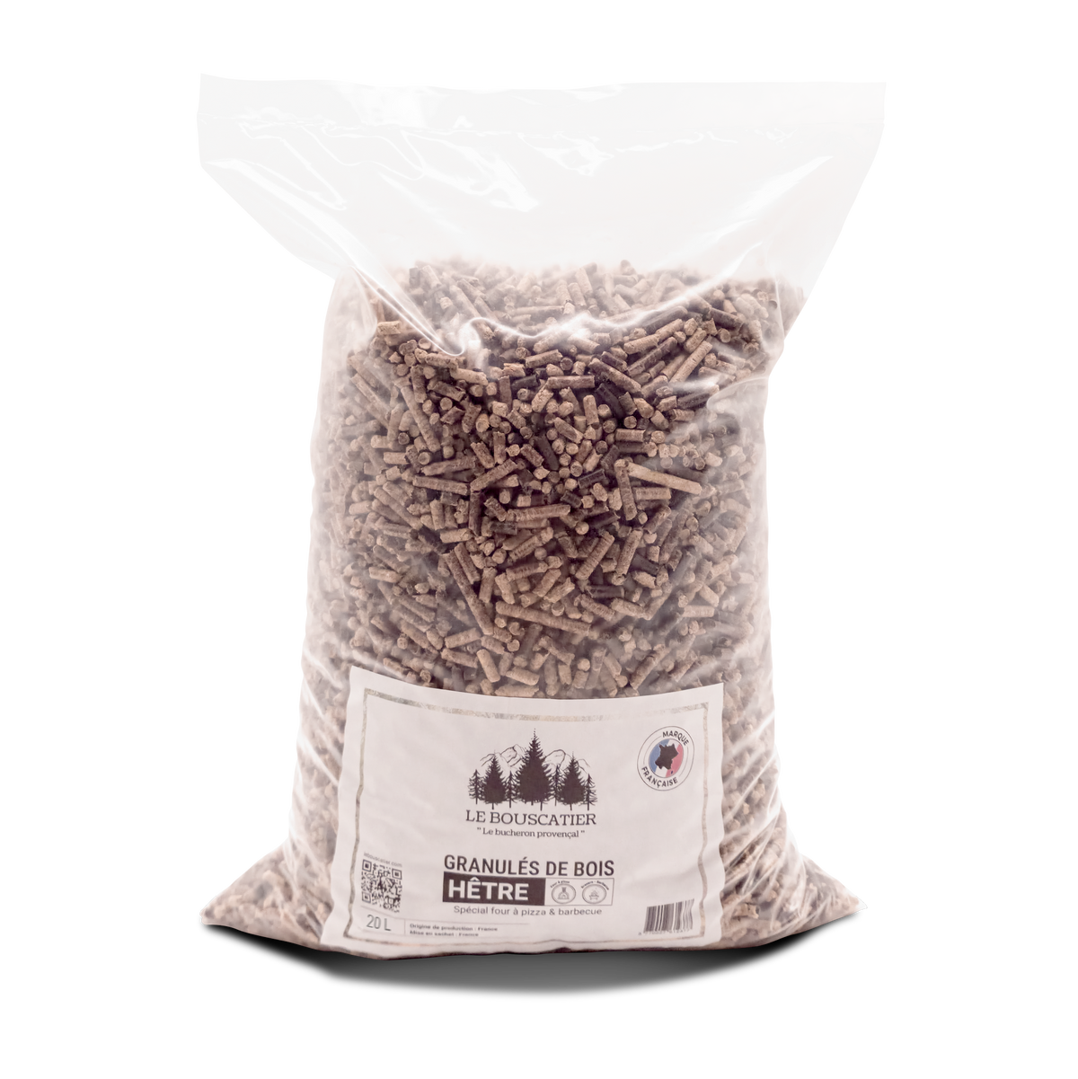 Granulés 100% Hêtre pour Barbecue & Four à Pizza, Pellets de Fumage Naturels Haute Qualité Fabrication française