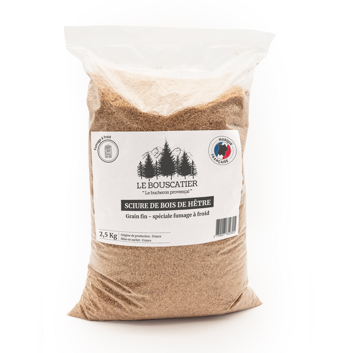 Sachet de sciure de fumage 100% hêtre