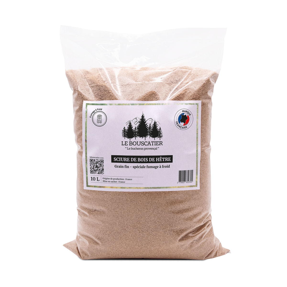 Sachet de sciure de fumage 100% hêtre
