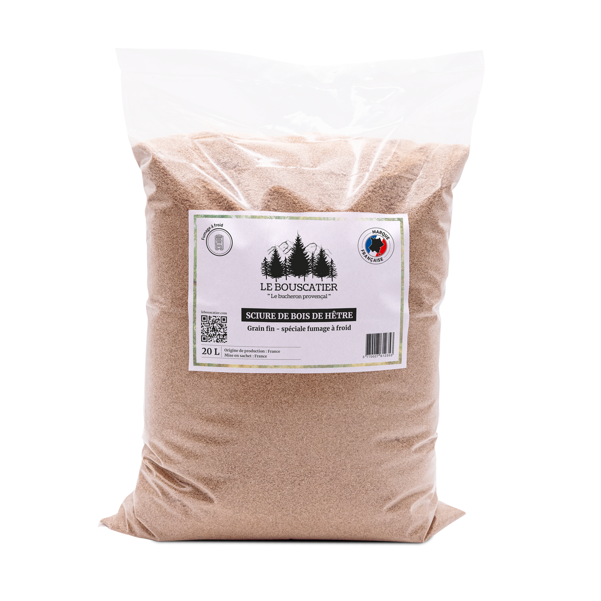 Sachet de sciure de fumage 100% hêtre