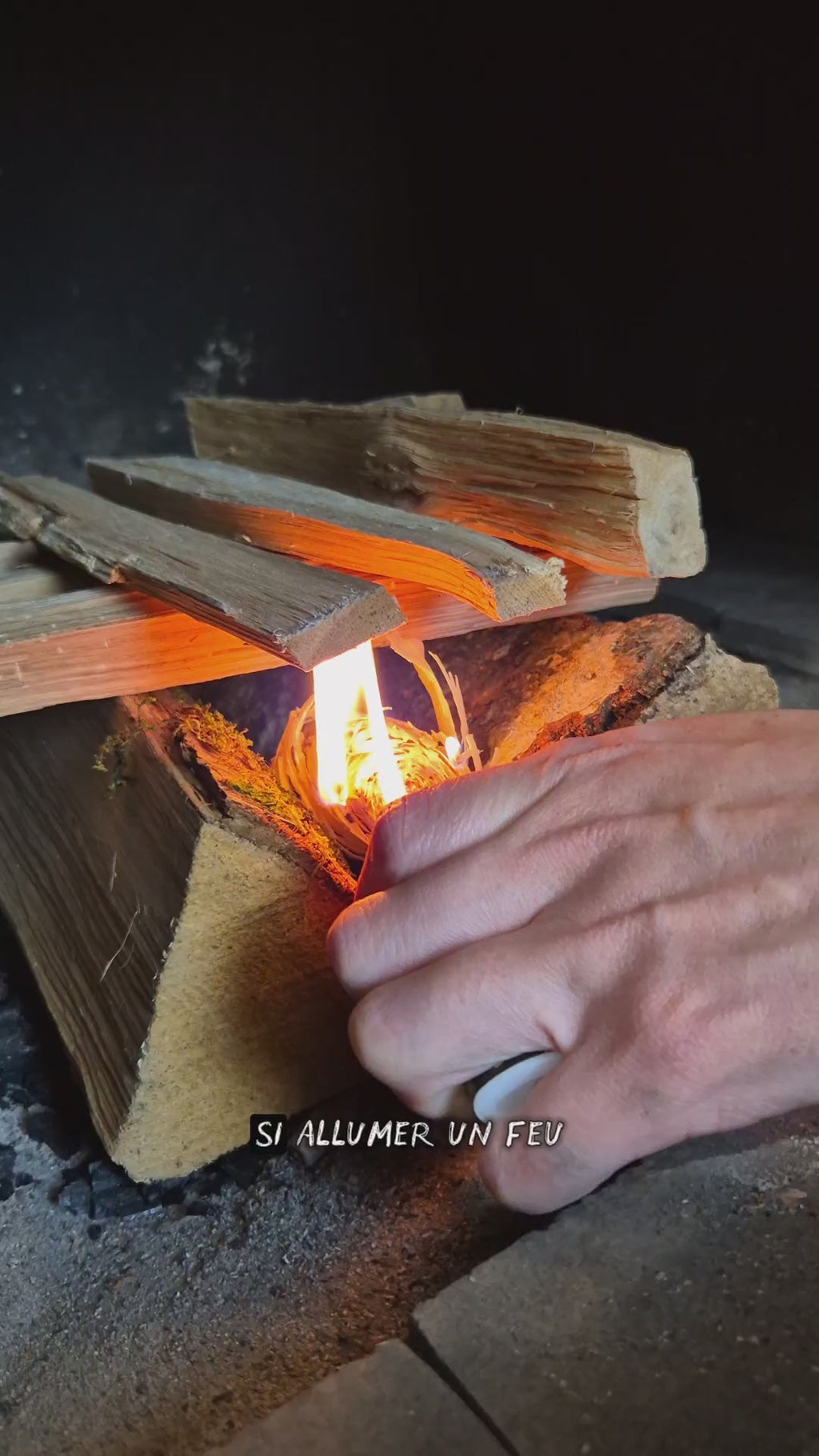 780/800u Allumes-feu en laine de Bois